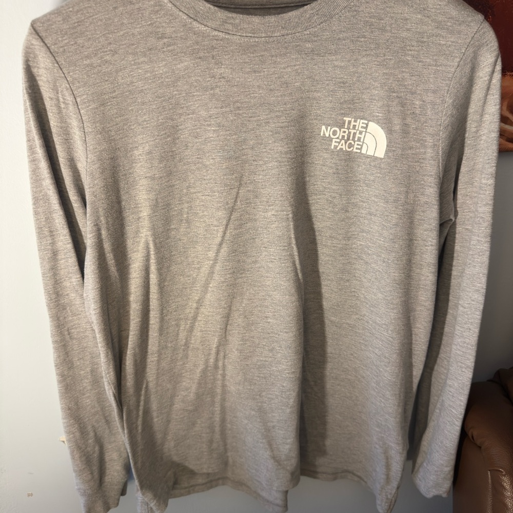 The North Face Men's Heather Gray Long Sleeve Tee